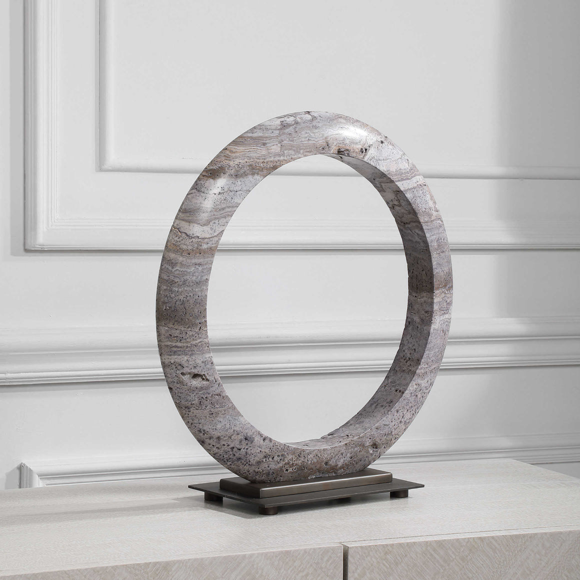 Oblique Stone Sculpture  (SKU: 76AC19)