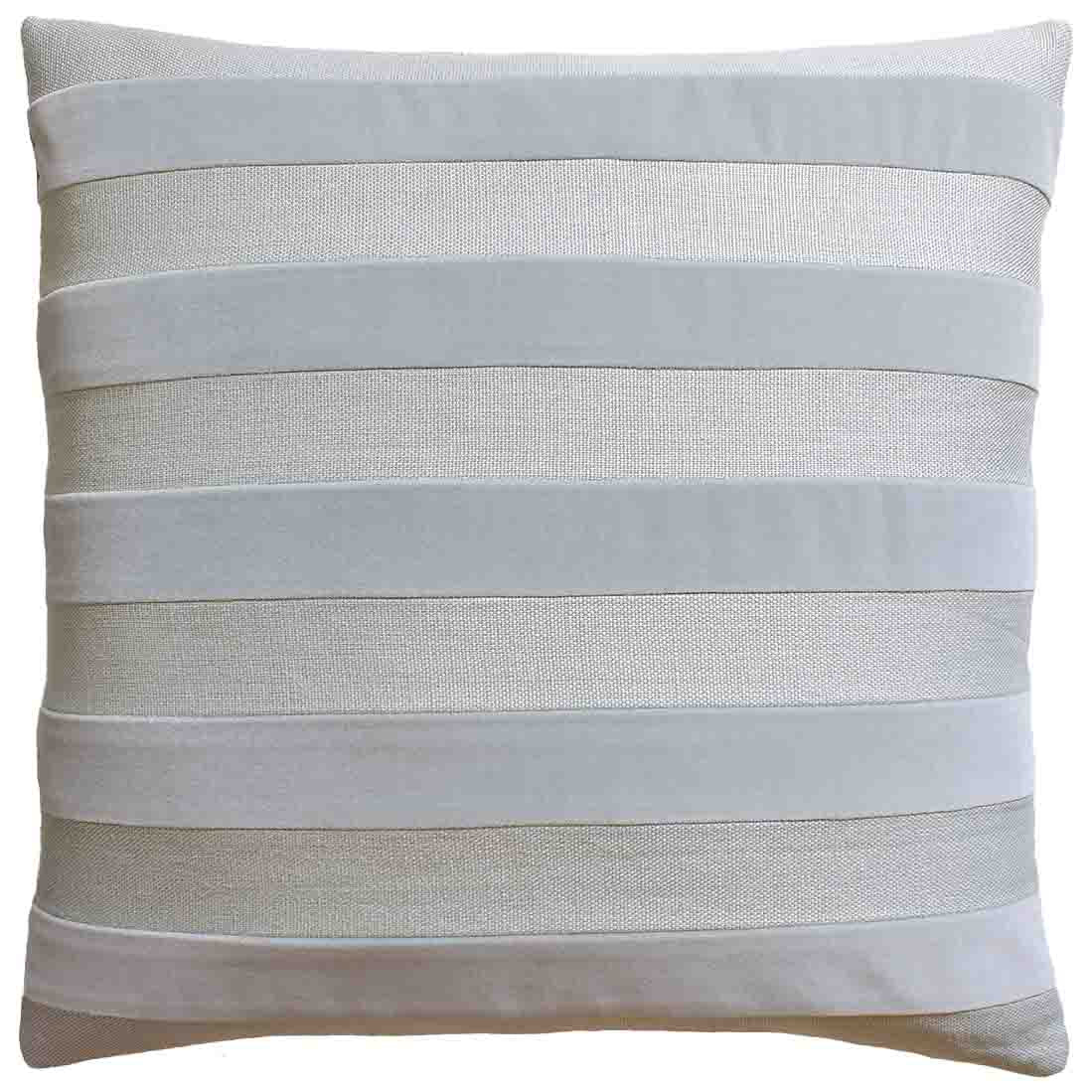 Parker Stripe Velvet and Linen Pillow (SKU: 45PL32)